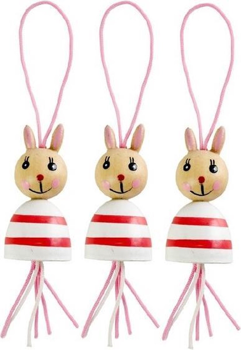 10x Grote gelukskonijntjes (3cm) | Gelukspoppetjes